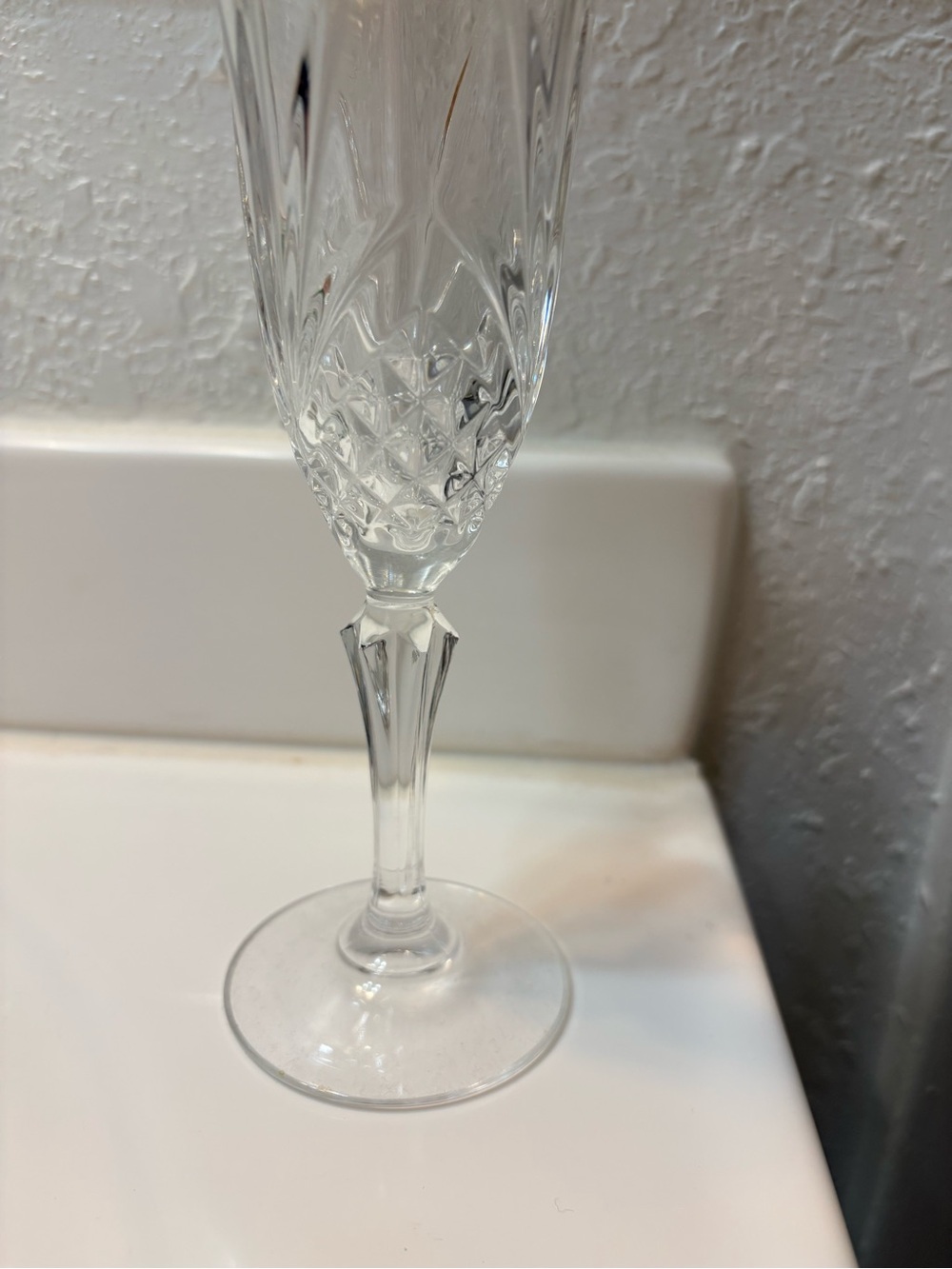 Vintage Cristal de Flandre "Salzburg Gold" Champagne Flutes - Set of 4 - Picture 7 of 8